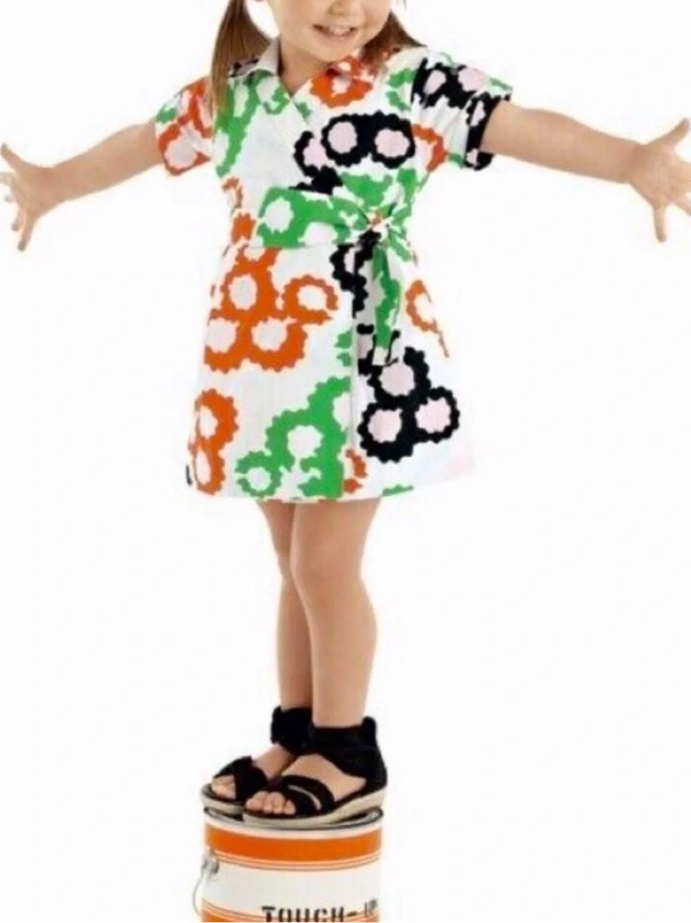 DVF x Gap Bold Colors Shirt Dress 2 Years
